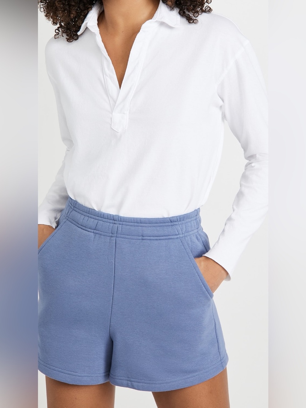 Frank & Eileen Patrick Popover Henley White Cotton Shirt Small